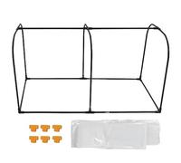 Set di cerchi di copertura protettiva per piante per riscaldamento invernale in plastica trasparente per serra, set 100x50x55 cm, isolamento multistrato, riscaldamento Omni,