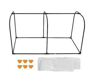 Set di cerchi di copertura protettiva per piante per riscaldamento invernale in plastica trasparente per serra, set 100x50x55 cm, isolamento multistrato, riscaldamento Omni,