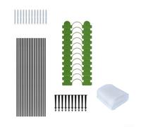 Set di cerchi in fibra di vetro per la protezione delle piante, che consentono una facile combinazione per formare tunnel e coperture sicure, migliorando le condizioni di crescita bloccando gelo e