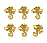 Set di cerchi per tovagliolo in lega costiera Echinoderm Cowrie Set di accessori permanenti da cucina per la casa da pranzo tavolo da pranzo Deck