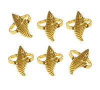 Set di cerchi per tovagliolo in lega costiera Echinoderm Cowrie Set di accessori permanenti da cucina per la casa da pranzo tavolo da pranzo Deck