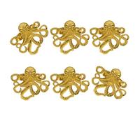 Set di cerchi per tovagliolo in lega costiera Echinoderm Cowrie Set di accessori permanenti da cucina per la casa da pranzo tavolo da pranzo Deck