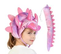 Set di Cerchietto e Coda da Dinosauro Triceratopo per Travestimento