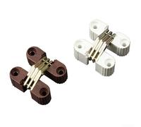 Set di cerniere a croce per porta pieghevole invisibili, in plastica e ferro, con angolo di apertura da 0 a 180 gradi, per tavoli da pranzo, riparazione di armadi, stile classico europeo moderno