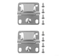 Set di cerniere di raffreddamento in acciaio inossidabile resistente compatibile con Coleman 5226 5227b 5235 5236 comprese otto viti per un'installazione sicura argento 2 x 2 pollici parti di ricambio