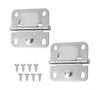 Set di cerniere di ricambio in acciaio inox per coleman, resistenti alla ruggine, cerniere in plastica, accessori da campeggio resistenti, 4,85 x 5,11 cm (2 pezzi)