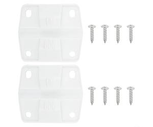 Set di cerniere di ricambio in plastica per Coleman, 2-For Pack cerniere con 8 viti, per modelli 5254D 5255D 5227B 5240 6200 Series, parti di riparazione per pozzetti di ghiaccio all'aperto