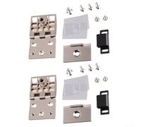 Set di cerniere estetiche in lega di zinco per display in vetro curvo, combinando durata con una finitura elegante per migliorare qualsiasi spazio (S)