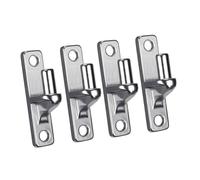 Set di cerniere per cancello da 1/2/4 per montaggio a parete, per porte esterne di recinzione, design robusto portatile con cerniere da 5/8 pollici, perno in metallo per cancelli