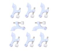 Set di cerniere per porta in metallo bianco che migliora lo spessore, alla moda, finitura bianca, resistenti per una maggiore durata, resistenti alla ruggine