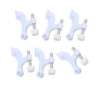 Set di cerniere per porta in metallo bianco per maggiore spessore, alla moda, finitura bianca, resistenti per una maggiore durata