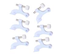 Set di cerniere per porta in metallo bianco per maggiore spessore, alla moda, finitura bianca, resistenti per una maggiore durata