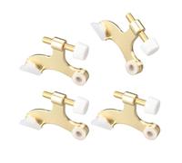 Set di cerniere per porta in metallo dorato, migliora lo spessore, alla moda, finitura dorata, resistenti per una maggiore durata, ricambio per cucina