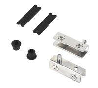 Set di cerniere per porte in vetro nascoste, finitura antiruggine, per costruttori e fai da te, accessori invisibili