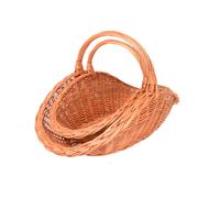 Set Di Ceste In Legno Fatto A Mano Per Legna Da Camino 65x35 Cm Con Manico