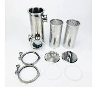 Set di cestelli for gin da 4" for distillazione casalinga - Acciaio inossidabile 304 con cestello filtrante V-1500ml e connettori(With Basket 2pcs)