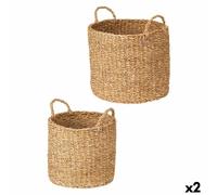 Set di Cesti Gift Decor Marrone Alghe marine 2 Pezzi [2 Unità]