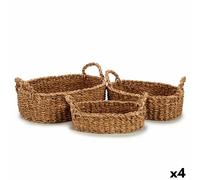 Set di Cesti Gift Decor Marrone Alghe marine 750 ml 1,5 L 3 L Con manici [4 U