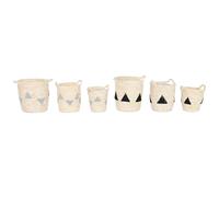 E_0002_S3053896 Home Esprit Set di Cesti Home ESPRIT Nero Grigio Naturale Erba d