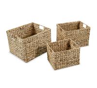 Set di Cesti Portaoggetti 3 pz in Giacinto d'Acqua