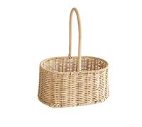 Set di cestini pasquali in vimini fatti a mano per decorazioni primaverili, vivaci organizer per la cameretta dei bambini, bomboniere per le vacanze, 20 x 13 x 28 cm (B)