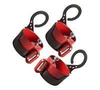 Set di cestini per filtro per lavello da cucina, colore rosso | Porta rottami modellato da lavello con coppa interna perforata, impugnatura per impugnatura, 3 pezzi Home