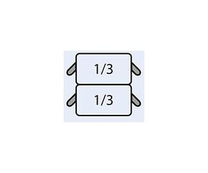 Set di cestini per pasta E7/CPCEXE: 2 x 1/3 GN