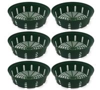 Set di cestini per piante in plastica per bulbi da fiore, 6 pezzi, vasi da giardinaggio leggeri e vassoi con forme rotonde e rettangolari, per piantare giardini all'aperto