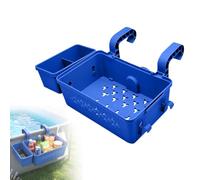 Set di cestini portaoggetti per piscina, portabicchieri e ganci per accessori da piscina, per piscine fuori terra, organizzazione salvaspazio di giocattoli, asciugamani e occhiali da sole
