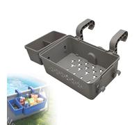 Set di cestini portaoggetti per piscina, portabicchieri e ganci per accessori da piscina, per piscine fuori terra, organizzazione salvaspazio di giocattoli, asciugamani e occhiali da sole
