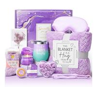 Set di cestini regalo per donne, benessere e cura fai da te, regalo di compleanno ispiratore per mamma, nonna, sorella, amici (viola)