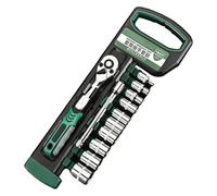 Set di Chiavi a | 12 Pezzi Set Chiavi a Cricchetto 72 Denti | Attrezzi Riparazione con Barra Estensione per Auto Bicicletta | Mobili Metallurgia Meccanica Edilizia