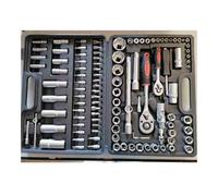 Set di chiavi a bicchiere con cricchetti da 1/4"" e 1/2"" 108 pezzi
