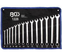 Set Di Chiavi A Bocca Anulare BGS Extra Lunghe 6-19 Mm 14 Pezzi 1228