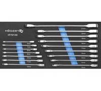 Set di chiavi a bocca con cricchetto 16 pezzi HT7G146
