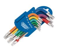 Set Di Chiavi A Braccio Corto Torx Star Metric Colorato 9 Pezzi 66135