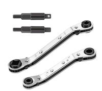 Set di chiavi a brugola a cricchetto, attrezzi per la riparazione di aria condizionata, set di chiavi a cricchetto regolabili per HVAC, automotive, refrigerazione, idraulica