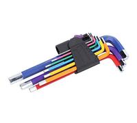 Set di chiavi a brugola da 9 pezzi, set di utensili per chiavi esagonali, set di chiavi a brugola colorate a estremità piatta Set di utensili per chiavi esagonali per strumento di manutenzione del neg