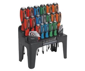 Set Di Chiavi A Brugola E Bit 44 Pezzi Con Screwdriver Hammer-Thru Sealey S01106