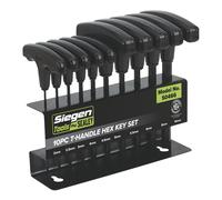 Set Di Chiavi A Brugola Sealey 10 Pezzi T-Handle - Metri S0466