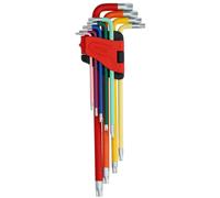 Set Di Chiavi A Brugola Torx KS TOOLS®, Con Codice Colore, T10-T50 Extra Lungo