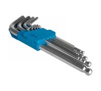 Set di Chiavi a Brugola Ventura 9 in 1 in Acciaio CrV, Misure 1,5-10 mm, Confezione Blister