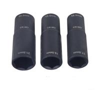 Set di chiavi a bussola 1/2 per la rimozione dei dadi delle ruote | Set da 3 pezzi, attacco da 0,5", acciaio Cr-MO, design a ribalta, rimozione dado spogliato