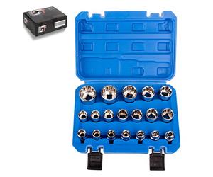 Set Di Chiavi A Bussola 1/2" Strumento 8-32 Mm Set Di 19 Pezzi Con Inserti