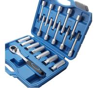 Set di chiavi a bussola 18 Pezzi Sospensione Mozzo Sterzo Ammortizzatore Puntone Dado Strumento Di Rimozione Kit Prese Prese A Cricchetto Set Utensili Manuali