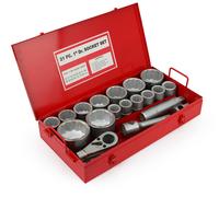 Set Di Chiavi A Bussola 21 Pezzi 1″ 30-80 Mm CR-V Strumento Industriale Auto