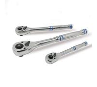 Set di chiavi a bussola 3 PCS 100 Denti Chiave A Cricchetto Maniglia Strumenti Multitool Cricchetto 1/4 "3/8" 1/2 "Drive Cricchetto Chiave Regolabile