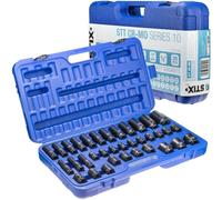 Set di chiavi a bussola 35 pezzi 1/2" CR-MO dadi lunghi e corti 8-32 mm avvit...