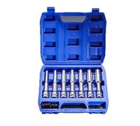 Set di chiavi a bussola, 7 pezzi, 8-19 mm, con 2 adattatori, attacco da 1/2" per avvitatore a percussione, struttura in acciaio al cromo vanadio, meccanica professionale e uso fai da te