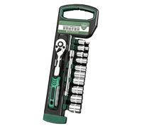 Set di chiavi a bussola a cricchetto, 12 pezzi, con 10 prese, inserto per cacciavite portatile, per elettrodomestici, vizi, mobili, biciclette, veicoli a motore, lavorazione dei metalli